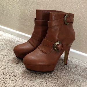 Cognac Ankle Boots